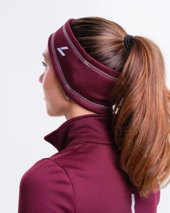 Accelerate Brushed Headband Burgundy – One Size