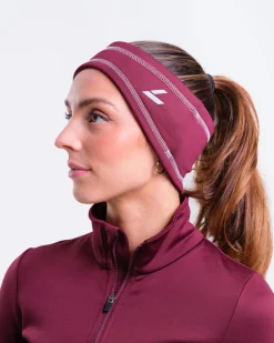 Accelerate Brushed Headband Burgundy – One Size