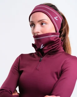 Accelerate Brushed Neck Warmer Burgundy – One Size