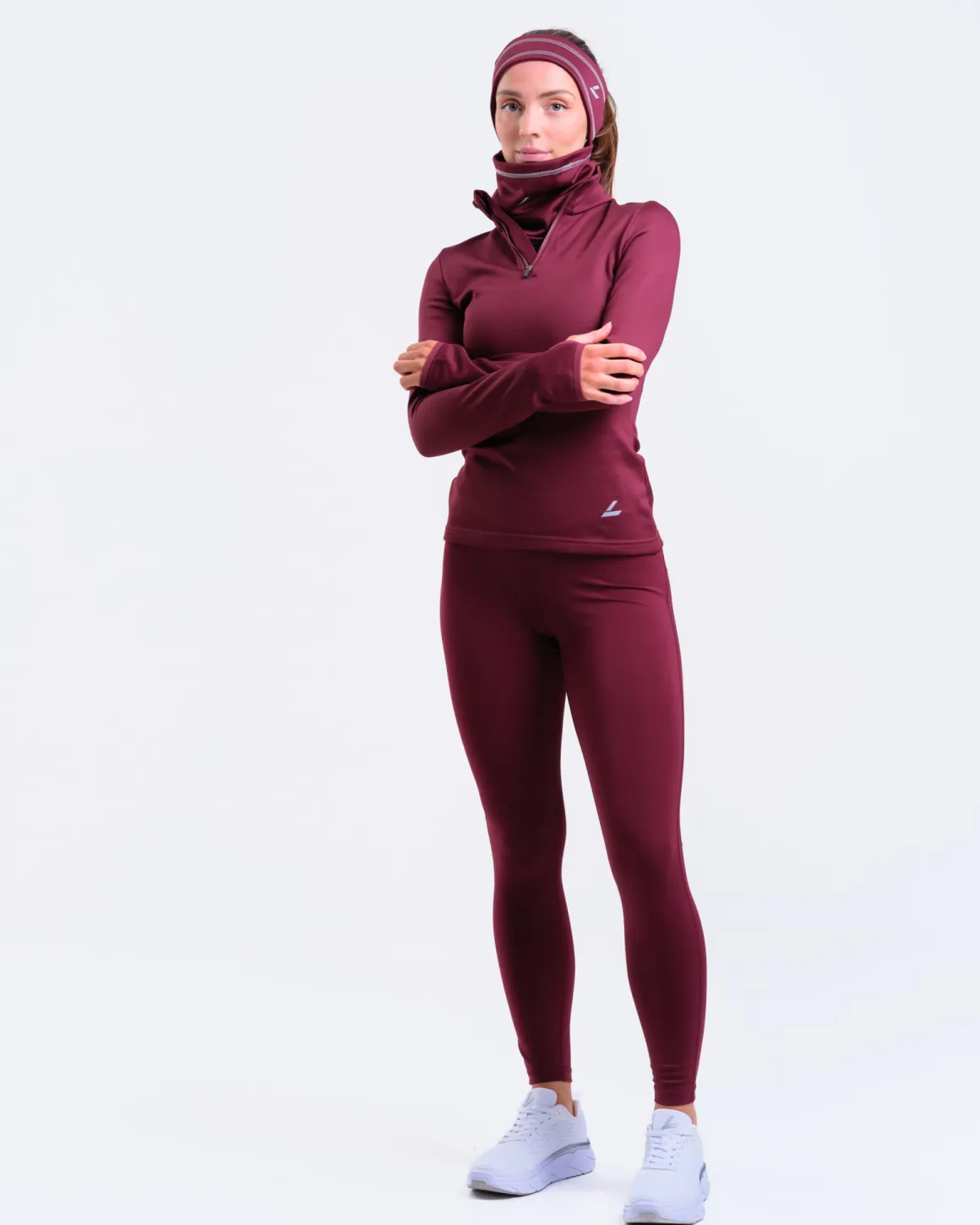 Accelerate Brushed Neck Warmer Burgundy – One Size
