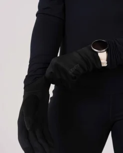 Accelerate Brushed Touch Gloves Black
