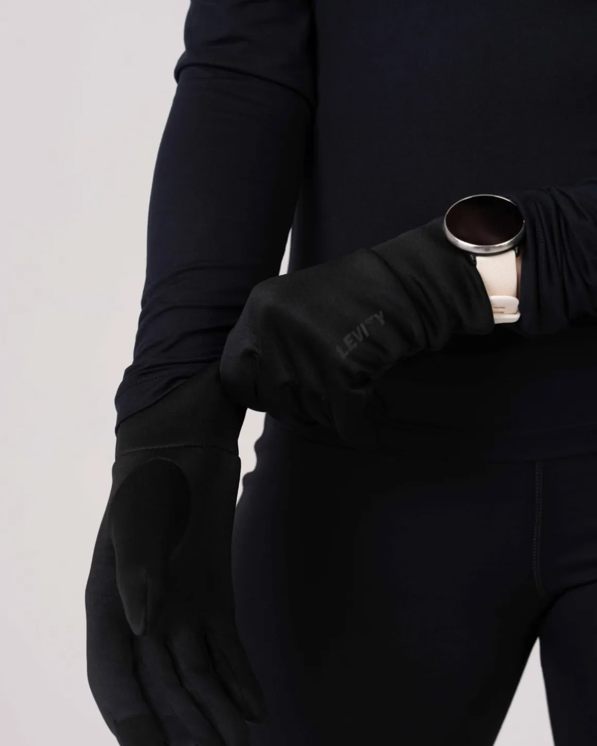 Accelerate Brushed Touch Gloves Black