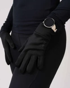 Accelerate Brushed Touch Gloves Black