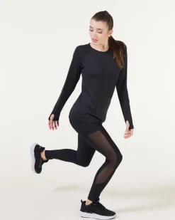 Ace Mesh Pocket Tights Black