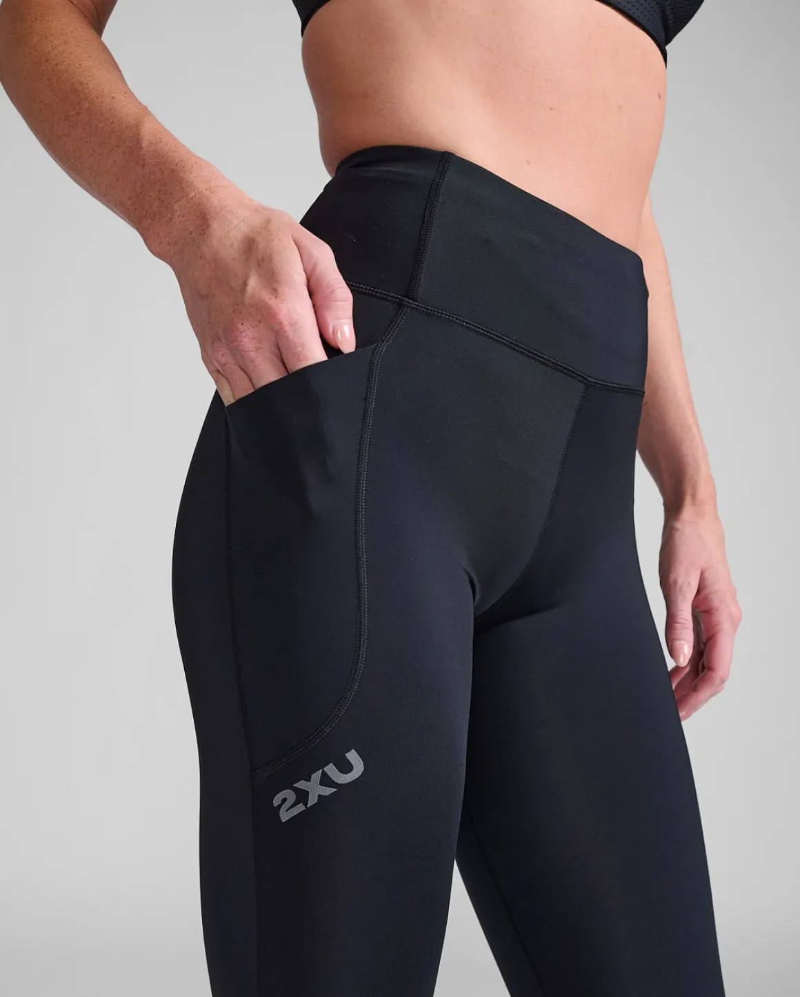 Aero Hi-Rise Comp Tights Black/Black Reflective