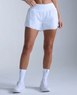 Aero Hi-Rise 2-in-1 3 Inch Shorts White/SR