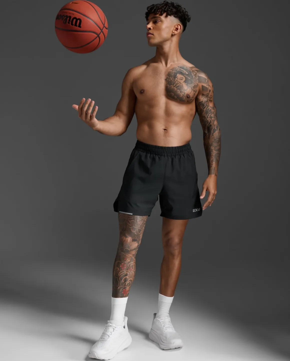 Aero 5 Inch Shorts Black/Silver Reflecitve