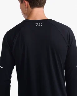 Aero Long Sleeve Black/Silver Reflective M