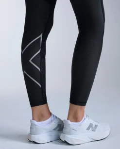 Aero Mesh Hi-Rise Comp Tights Black/SR