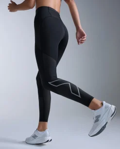 Aero Mesh Hi-Rise Comp Tights Black/SR