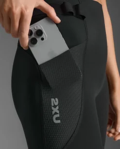 Aero Mesh Hi-Rise Comp Tights Black/Silver