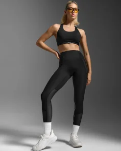 Aero Mesh Hi-Rise Comp Tights Black/Silver