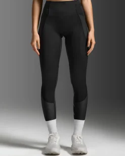 Aero Mesh Hi-Rise Comp Tights Black/Silver