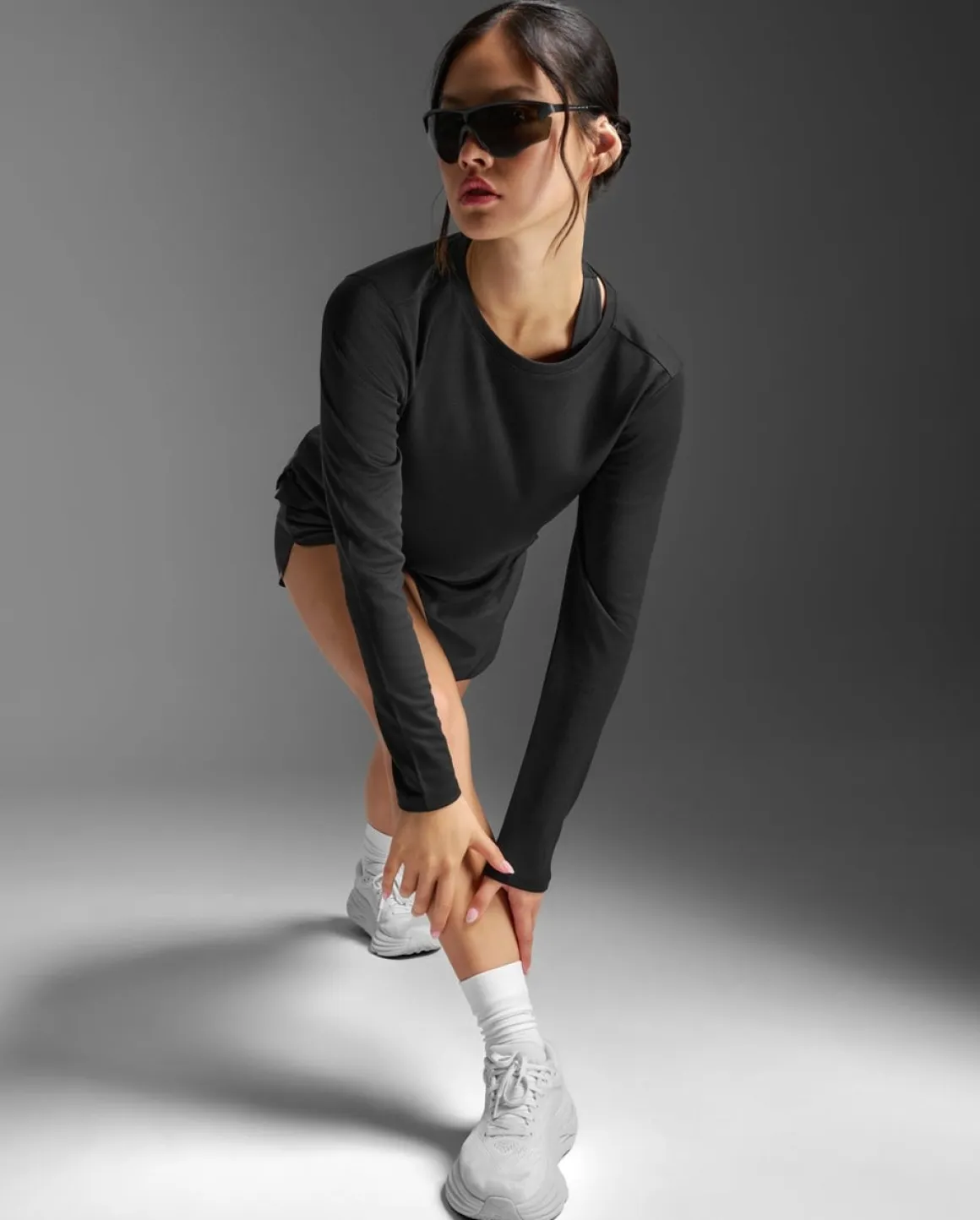Aero Mesh Long Sleeve Black/Silver Reflecitve