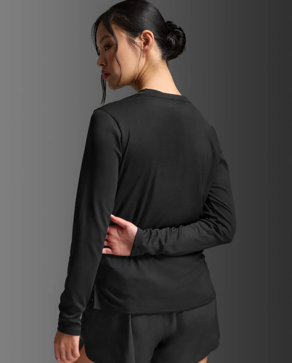Aero Mesh Long Sleeve Black/Silver Reflecitve