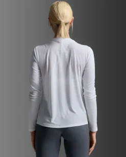 Aero Mesh Long Sleeve White/Silver Reflective