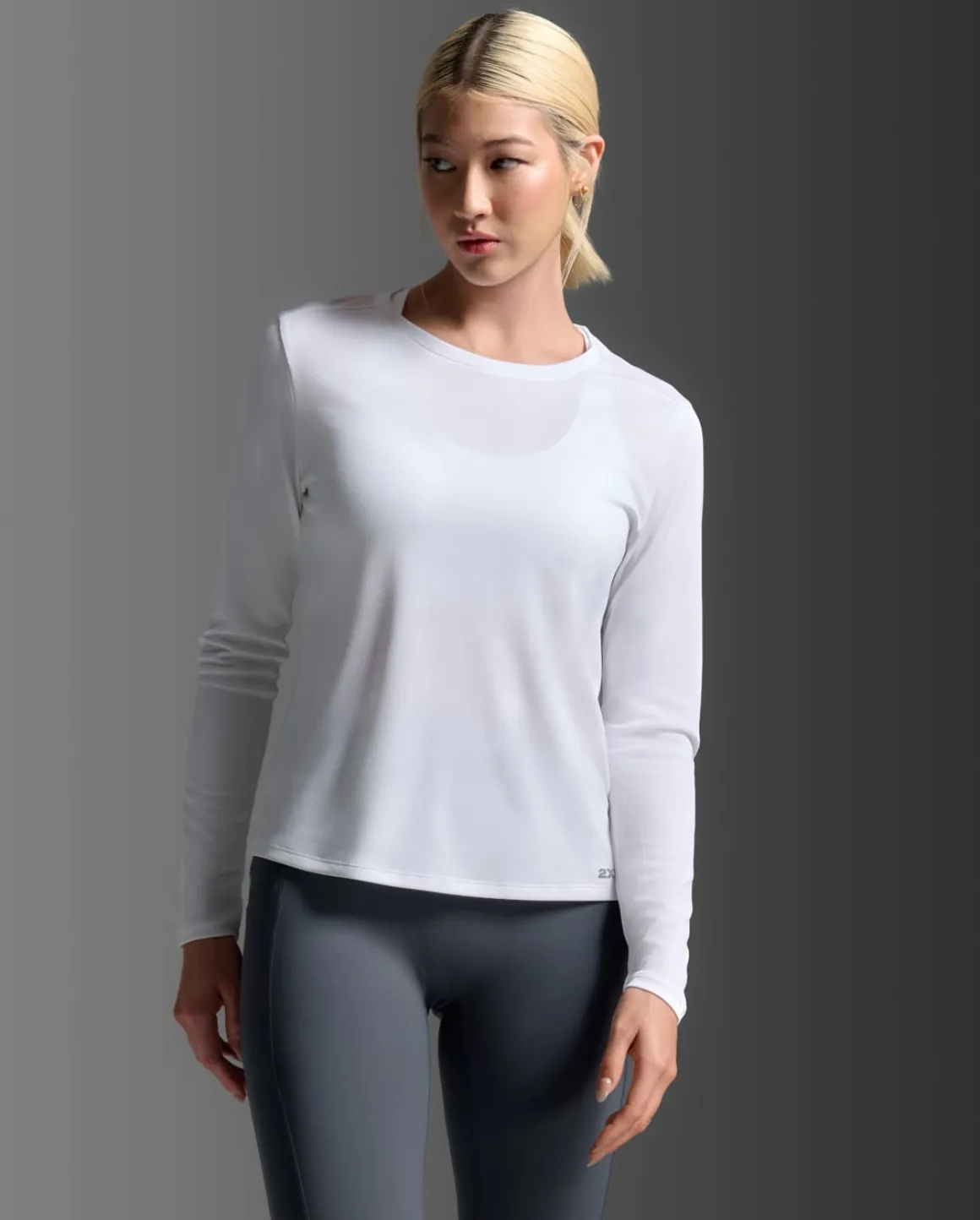 Aero Mesh Long Sleeve White/Silver Reflective