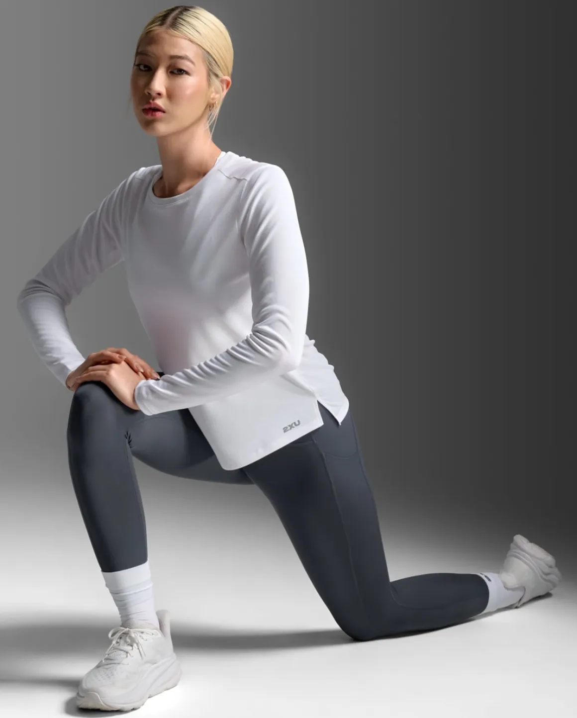 Aero Mesh Long Sleeve White/Silver Reflective