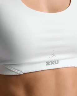 Aero Mesh Medium Impact Bra White/SR