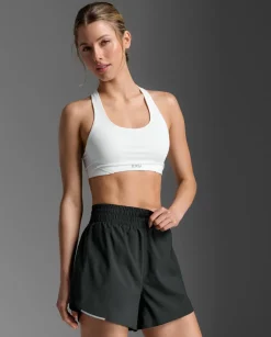 Aero Mesh Medium Impact Bra White/SR