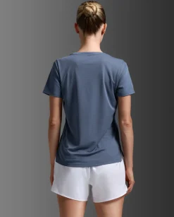 Aero Mesh Tee Indigo/Indigo Reflective