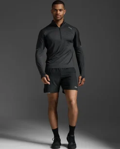Aero 1/2 Zip Black/Silver Reflecitve
