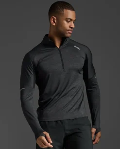 Aero 1/2 Zip Black/Silver Reflecitve