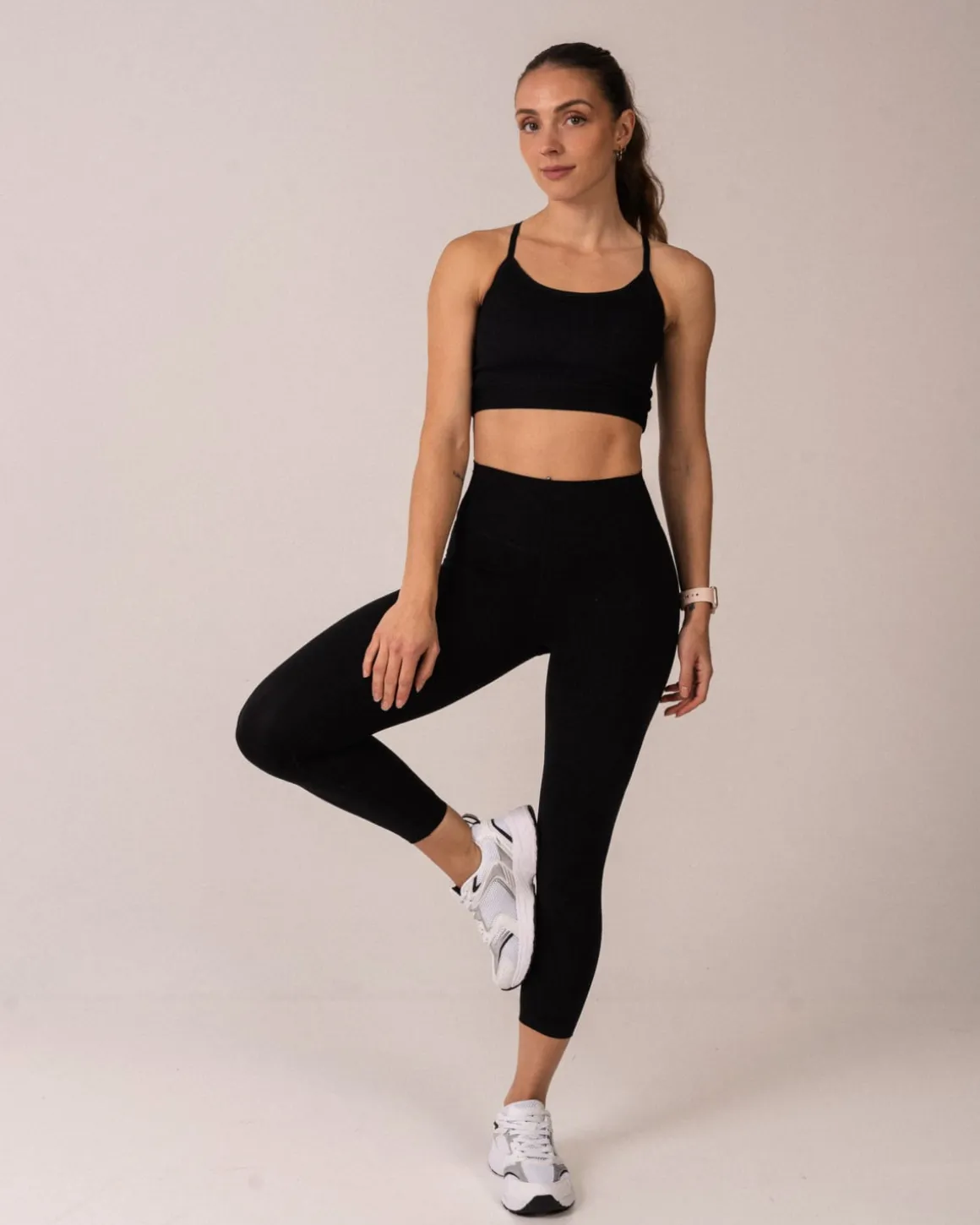 Air Legging Cropped Black