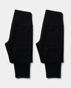 Air Legging Cropped Black 2-PACK