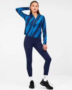Alexine Long Sleeve Blue Graphic