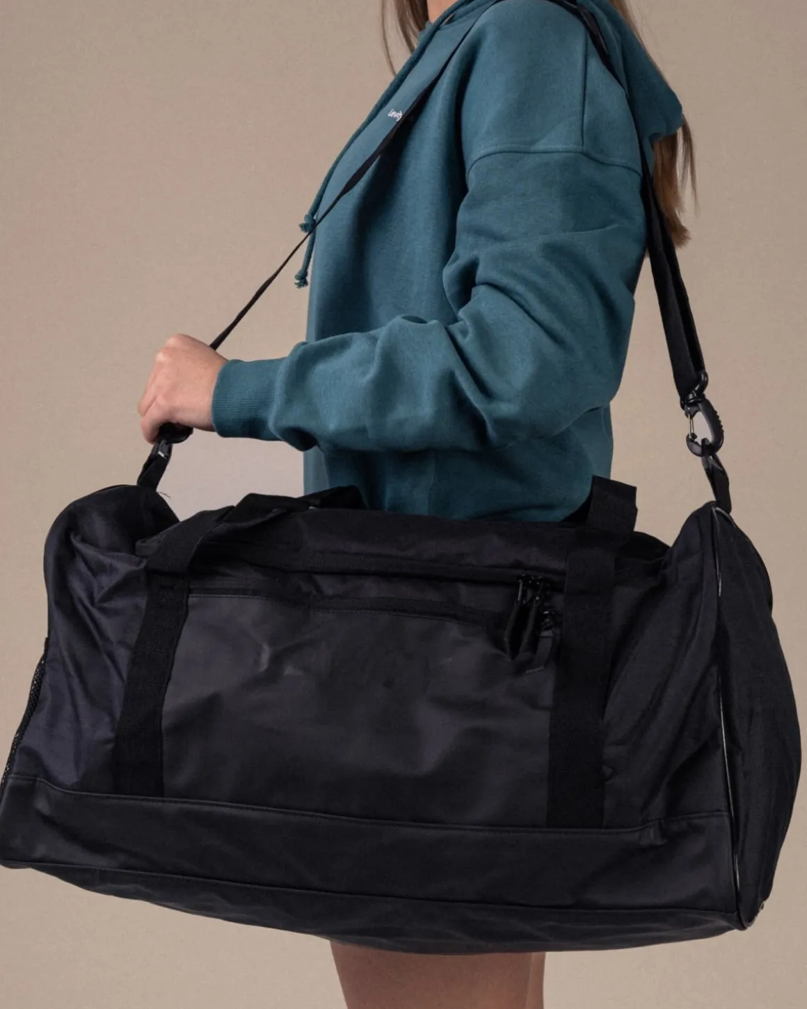 All-Day Sports Bag Medium Black + Beige