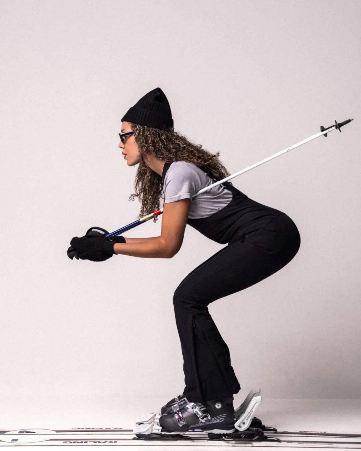 Alpine Salopette Ski Pants Black