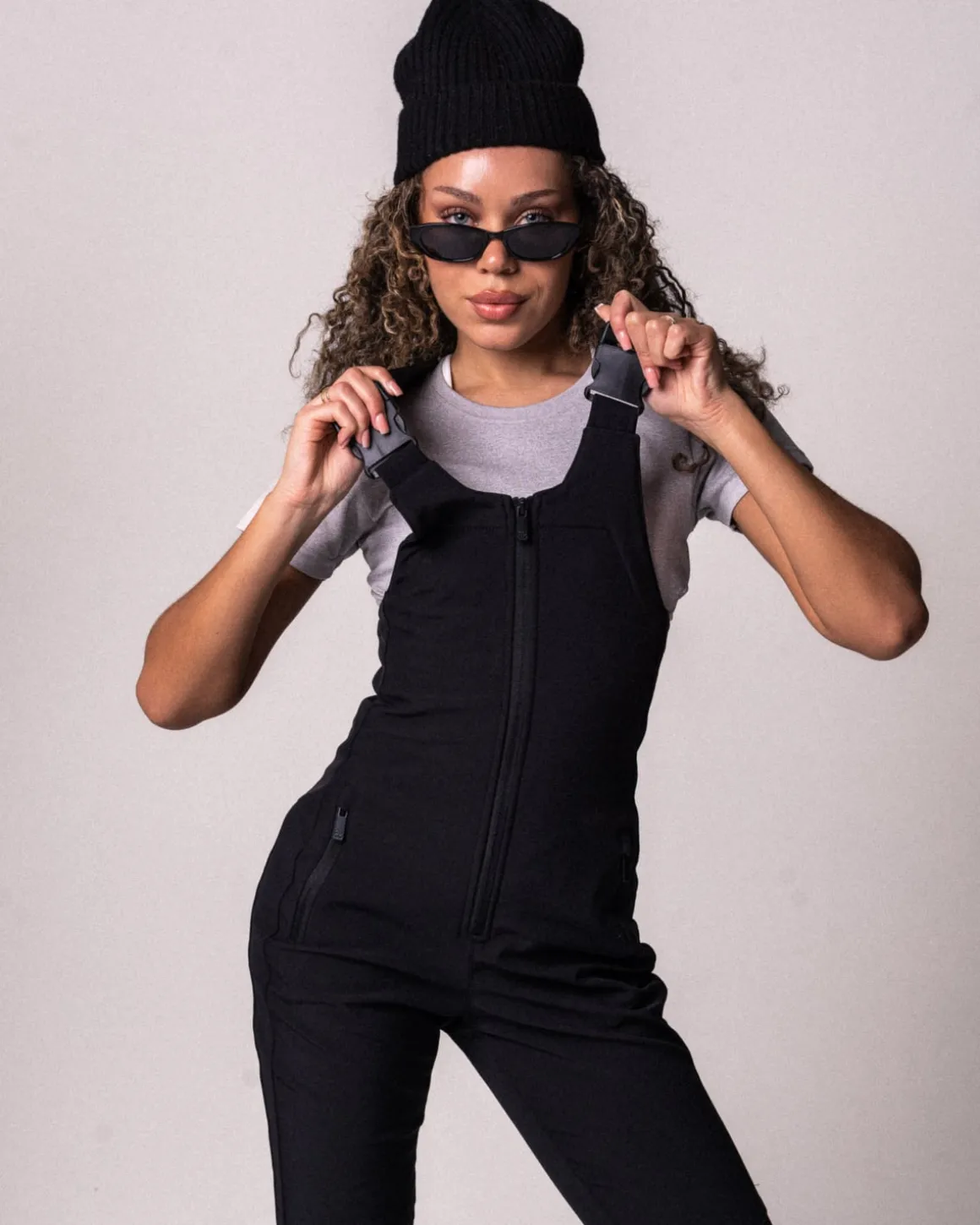 Alpine Salopette Ski Pants Black