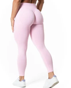 Aura Seamless Scrunch Tights Light Pink
