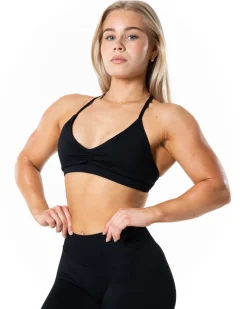 Aura Seamless Sports Bra Black