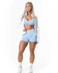 Aura Seamless Sports Bra Light Blue