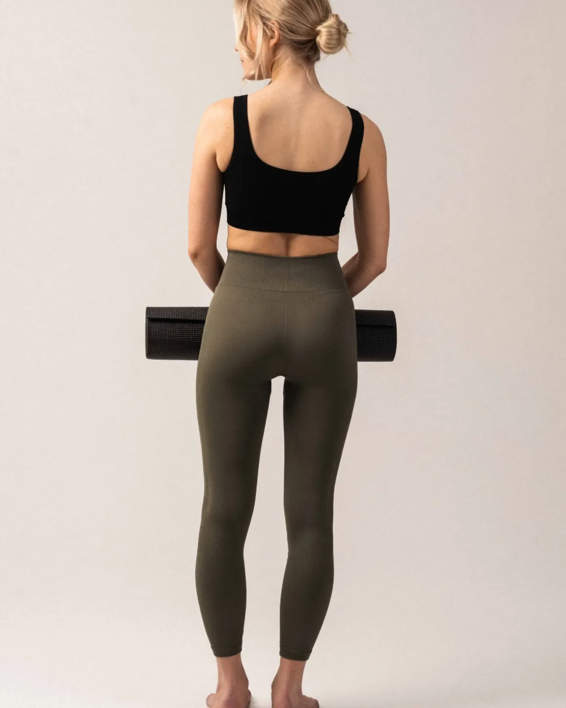 Balance Herringbone Seamless Bra Black