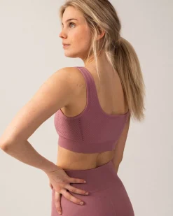 Balance Herringbone Seamless Bra Pink Rose