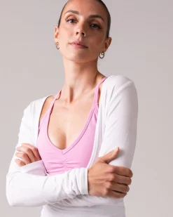 Ballet Wrap Top White