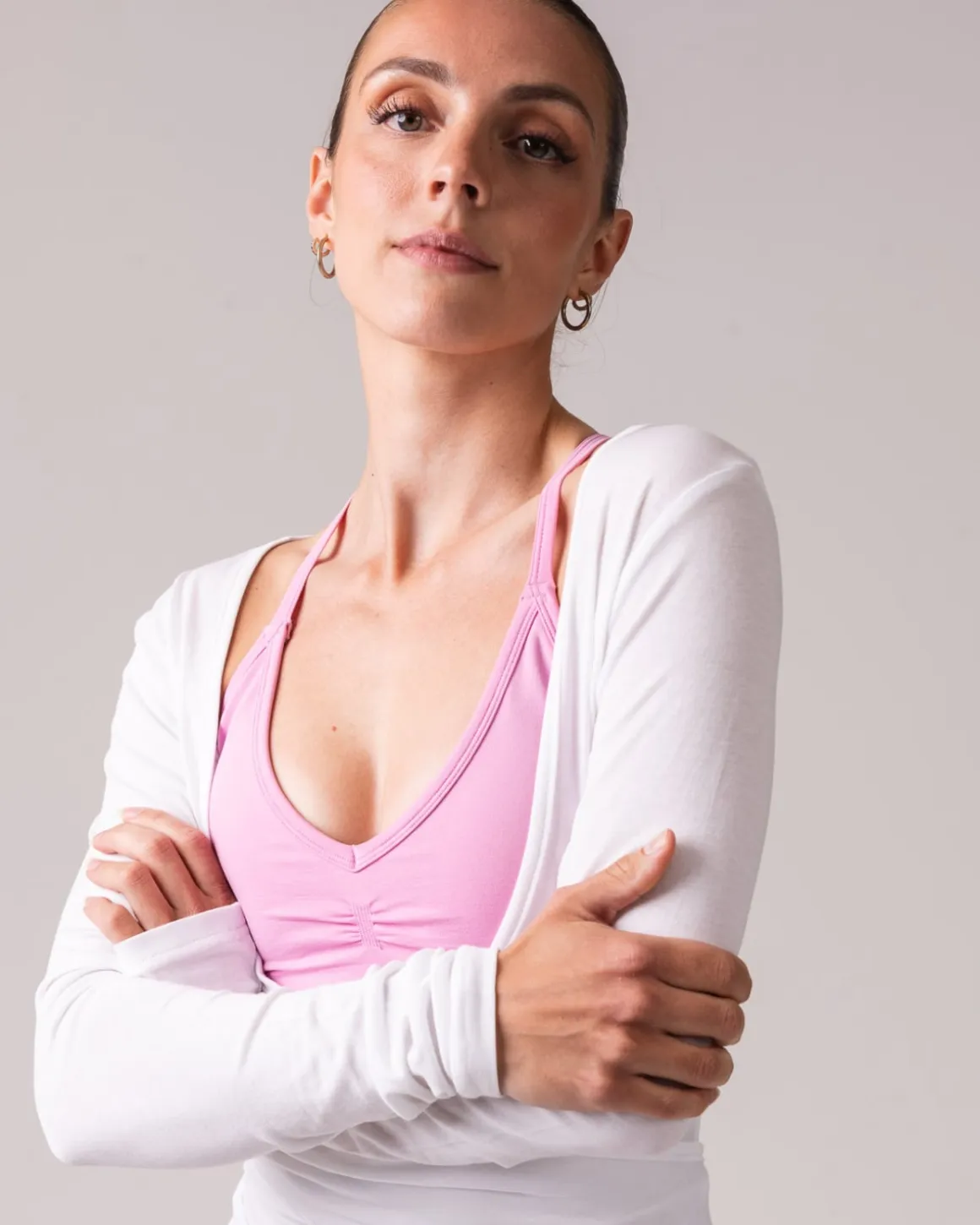 Ballet Wrap Top White