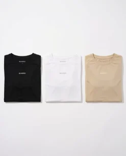 Base Tee Black+White+Beige 3-PACK
