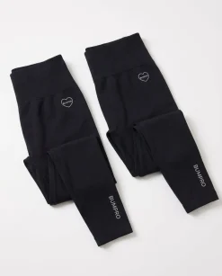 Base Tights Black 2-PACK