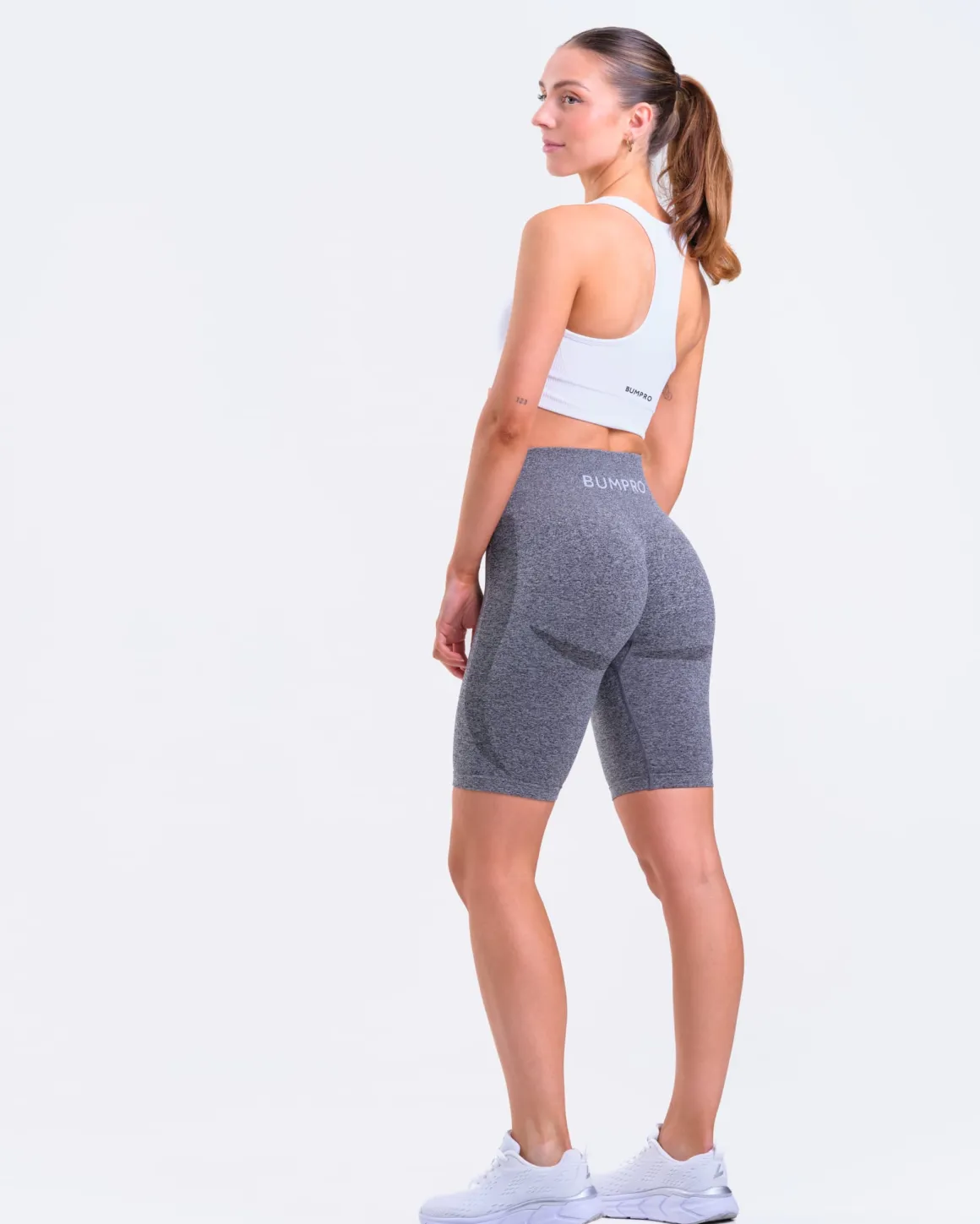 Beam Biker Shorts Black Marl