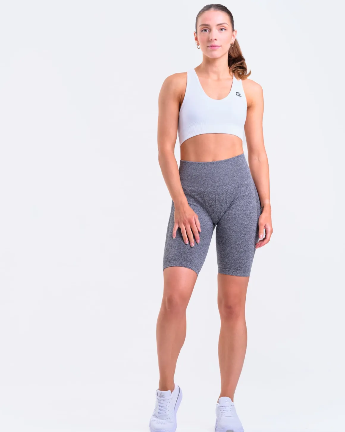 Beam Biker Shorts Black Marl