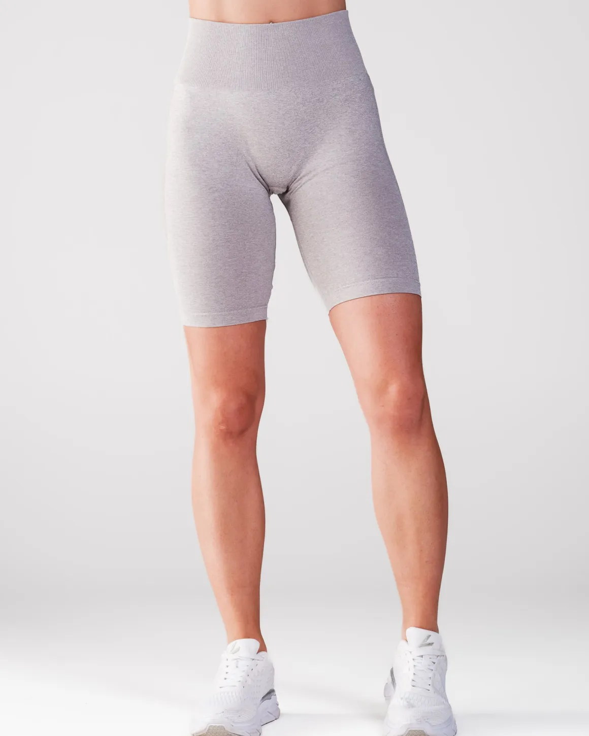 Beam Biker Shorts Light Grey Marl