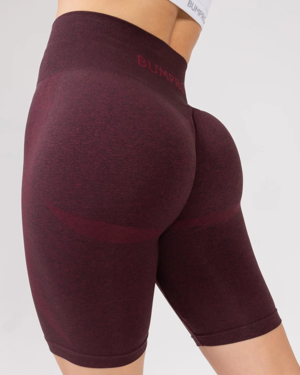 Beam Biker Shorts Red Maroon Marl