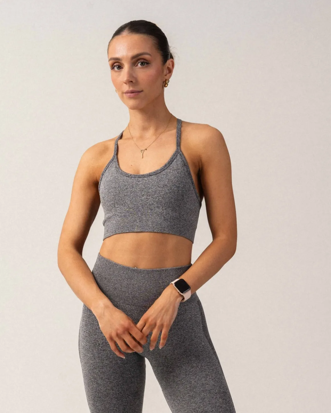 Beam Clean Bra Black Marl