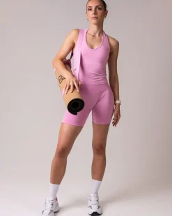 Beam Clean Halter Top Pink Chiffon