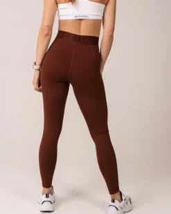 Beam Clean Mini Bra White + Lively tights Brown SET