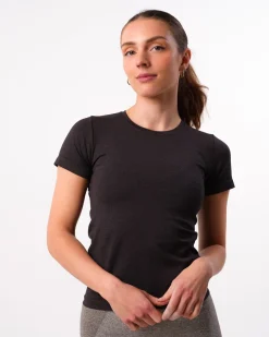 Beam Clean Tee Black Iron Marl